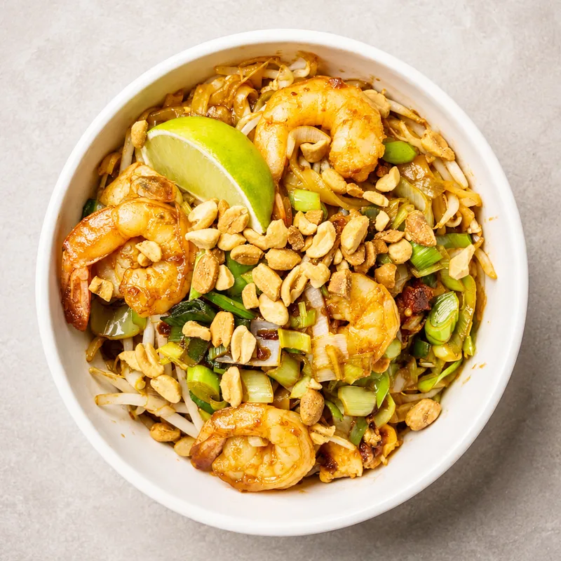 Pad Thaï aux crevettes