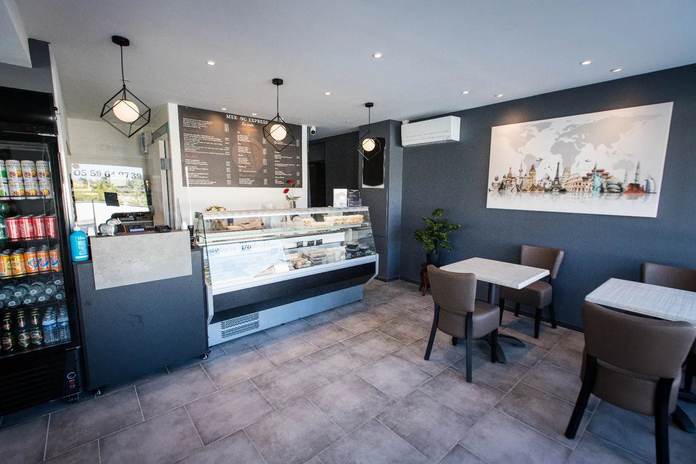 Intérieur cosy du restaurant
